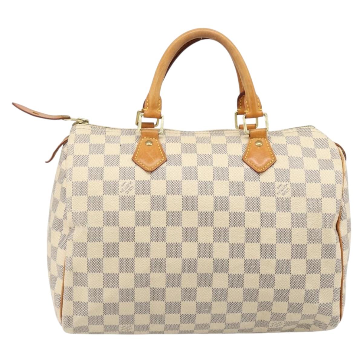 LOUIS VUITTON Damier Azur Speedy 30 Hand Bag N41533 LV Auth ka4831A - Jerrillo image 2