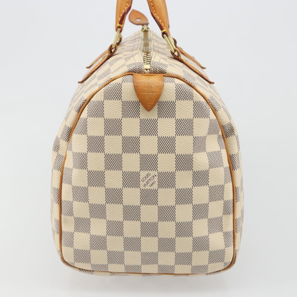 LOUIS VUITTON Damier Azur Speedy 30 Hand Bag N41533 LV Auth ka4831A - Jerrillo image 3
