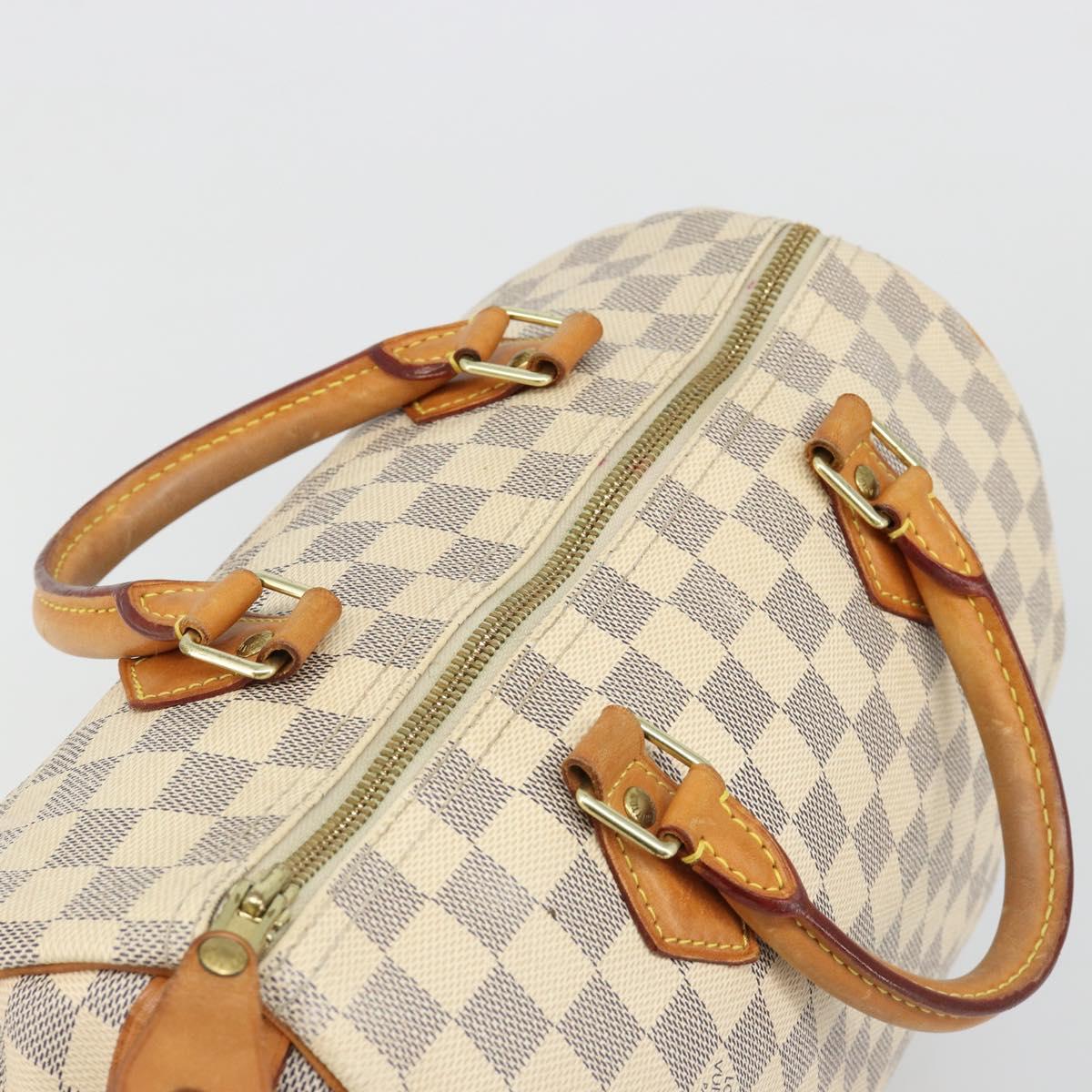 LOUIS VUITTON Damier Azur Speedy 30 Hand Bag N41533 LV Auth ka4831A - Jerrillo image 6