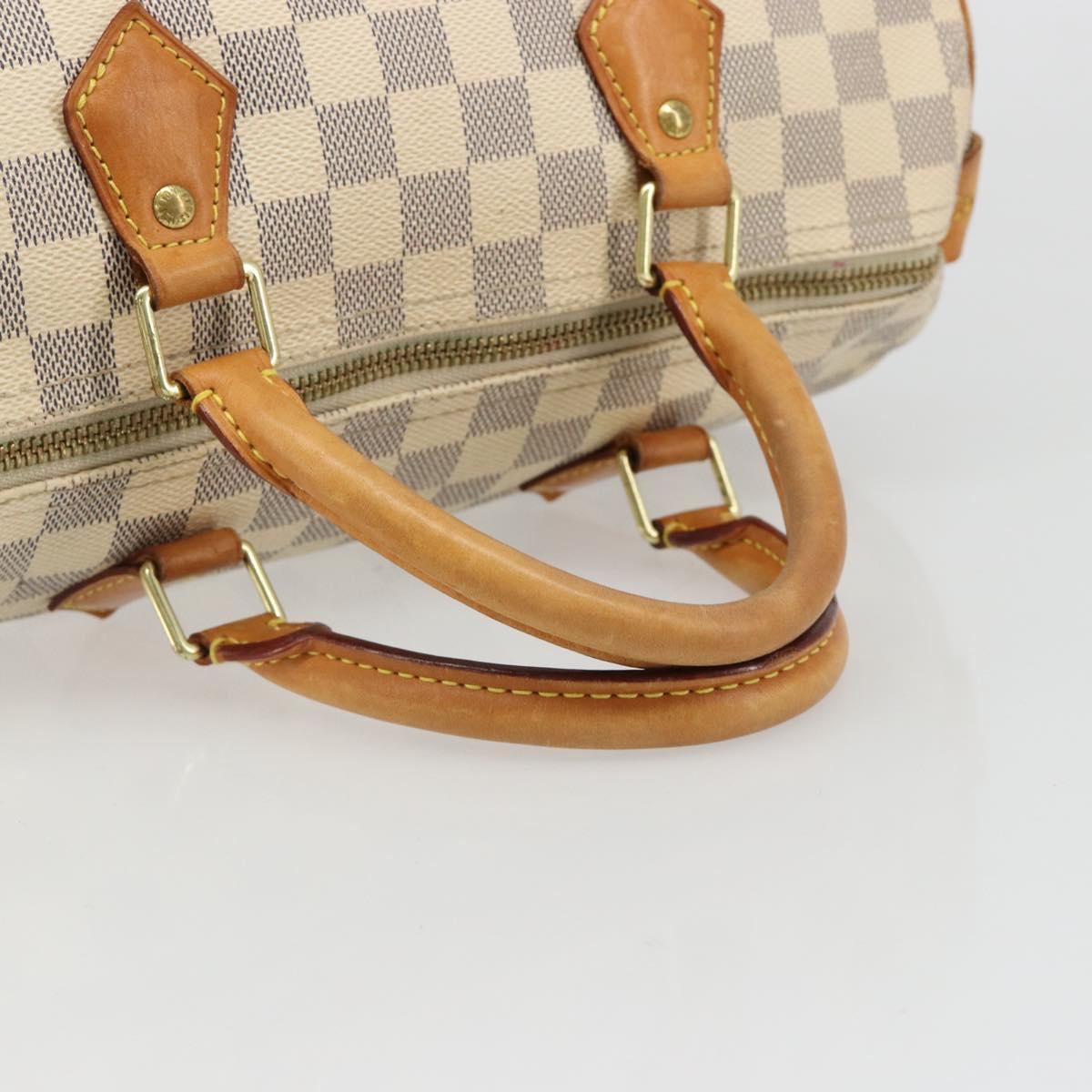 LOUIS VUITTON Damier Azur Speedy 30 Hand Bag N41533 LV Auth ka4831A - Jerrillo image 7