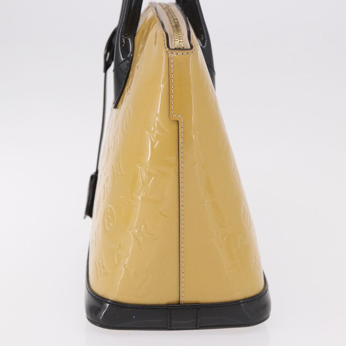 LOUIS VUITTON Monogram Vernis Lockit PM Tote Bag Beige Black M90251 Auth ka4865 - Jerrillo image 3