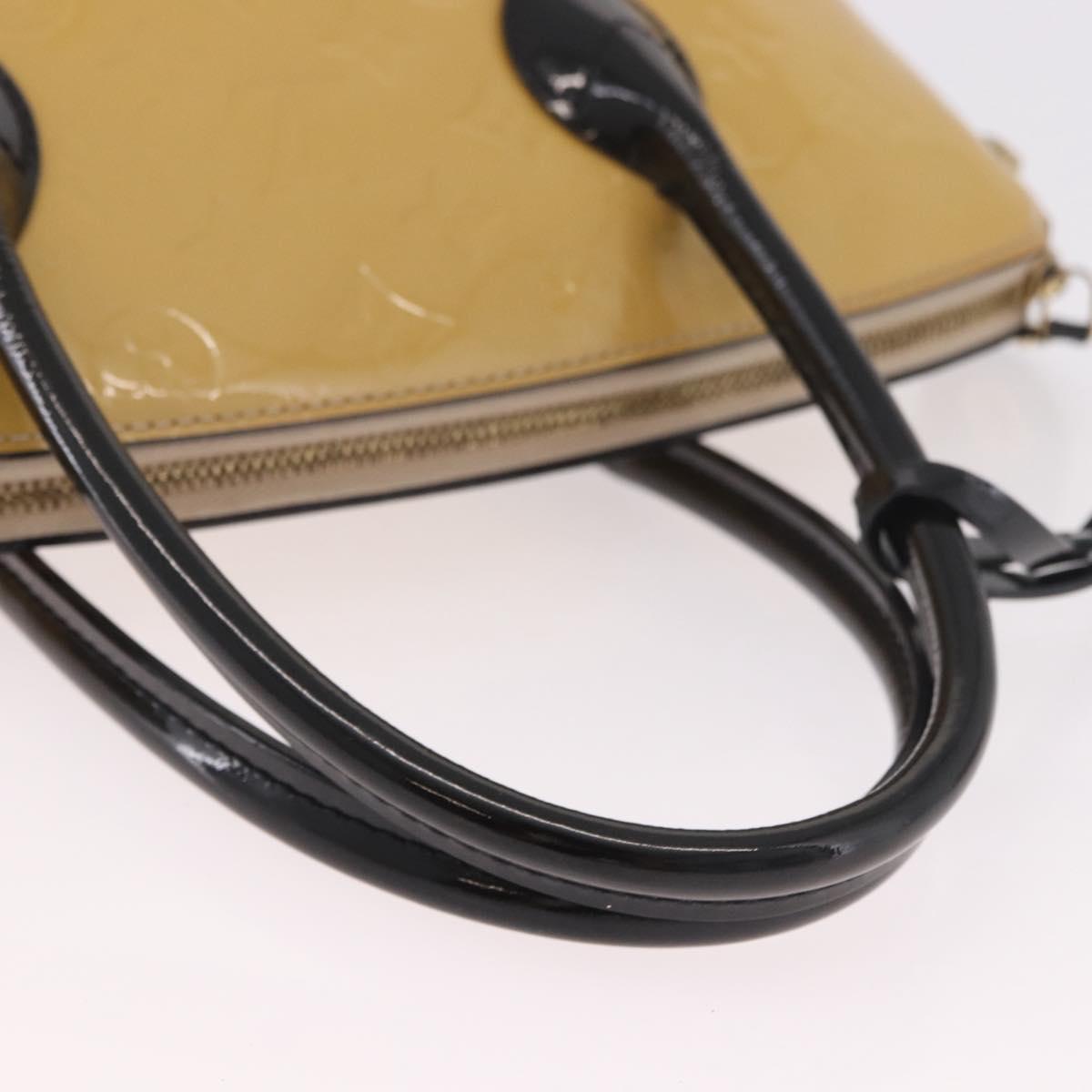 LOUIS VUITTON Monogram Vernis Lockit PM Tote Bag Beige Black M90251 Auth ka4865 - Jerrillo image 7