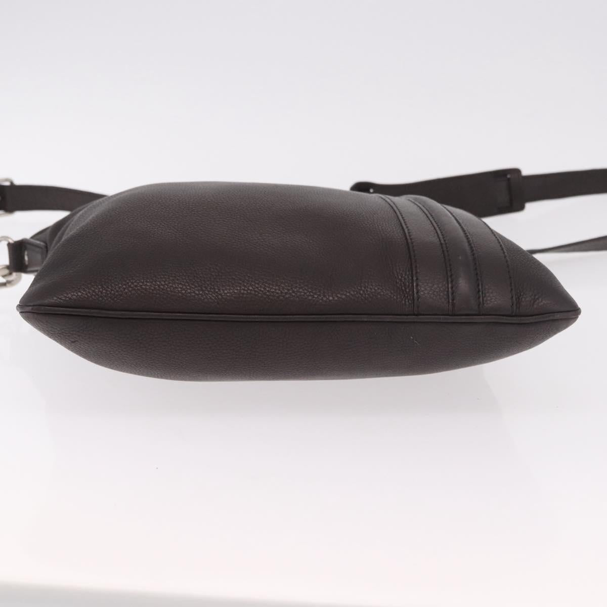 GUCCI Shoulder Bag Leather Brown Silver 233329 Auth ka4905 - Jerrillo image 9