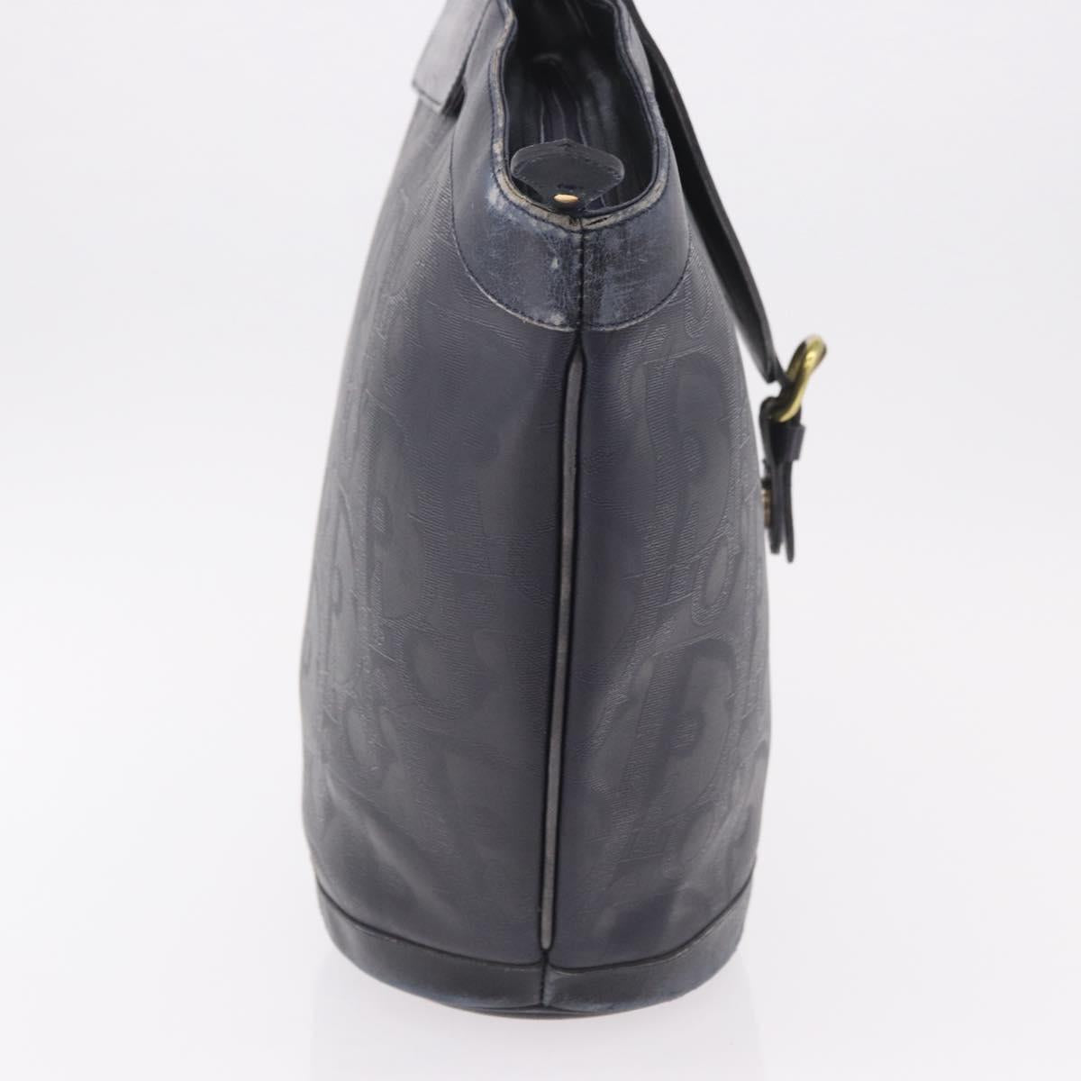 Christian Dior Trotter Canvas Tote Bag Navy Gold Auth ka4935 - Jerrillo image 5