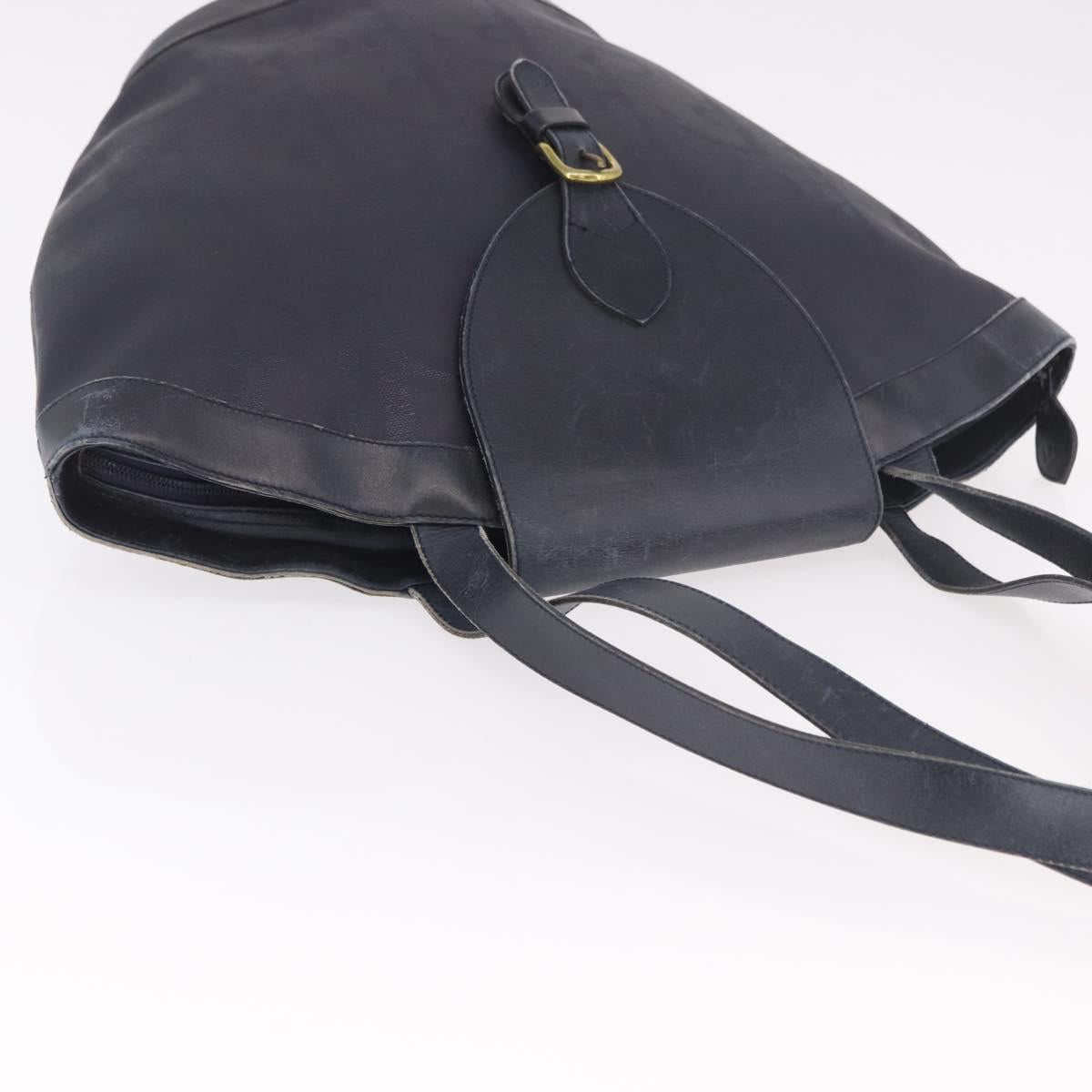 Christian Dior Trotter Canvas Tote Bag Navy Gold Auth ka4935 - Jerrillo image 6