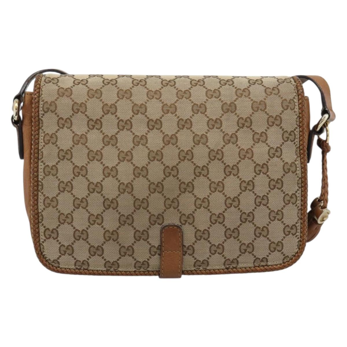 GUCCI GG Canvas Shoulder Bag Beige Gold 257024 Auth ka4943V - Jerrillo image 2