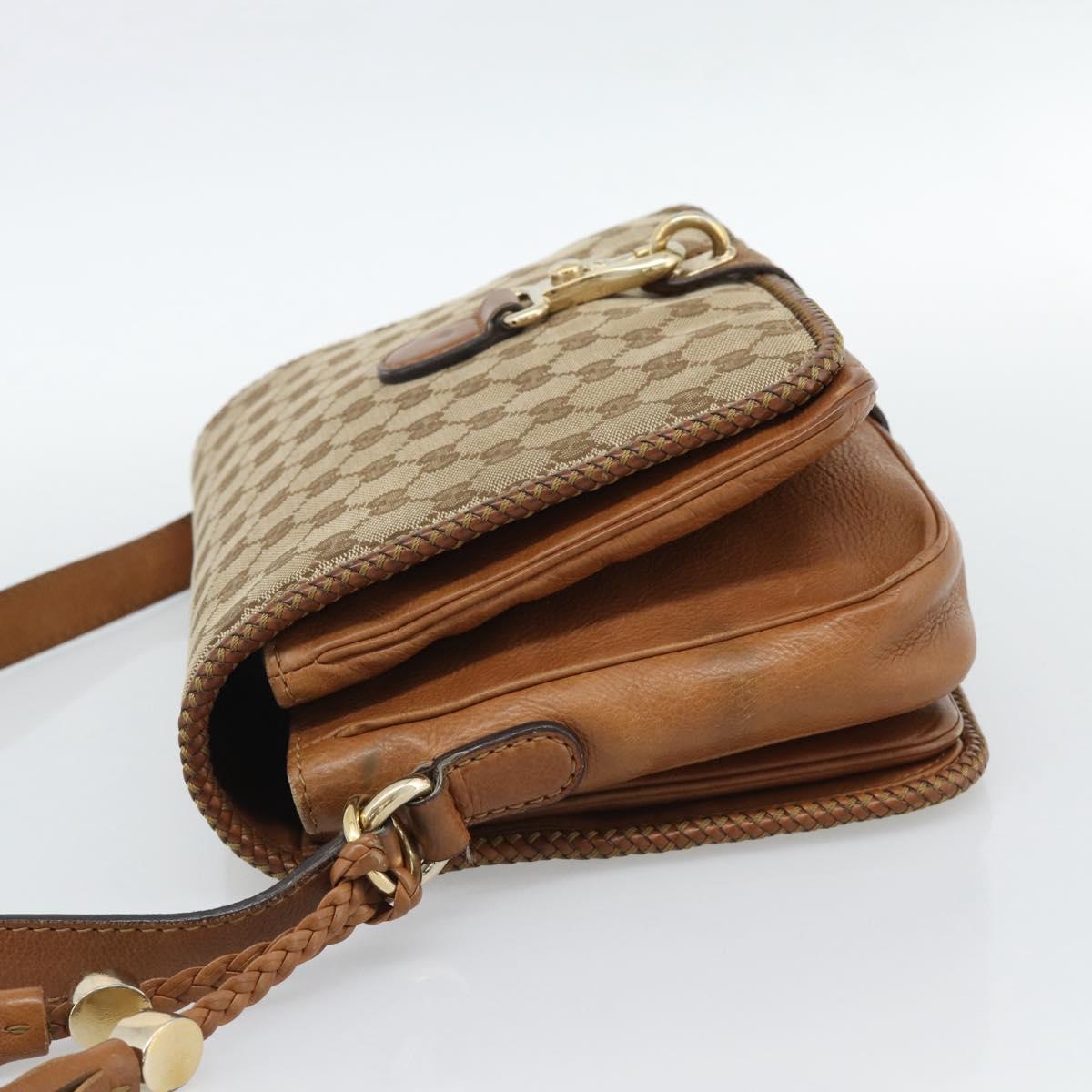 GUCCI GG Canvas Shoulder Bag Beige Gold 257024 Auth ka4943V - Jerrillo image 3