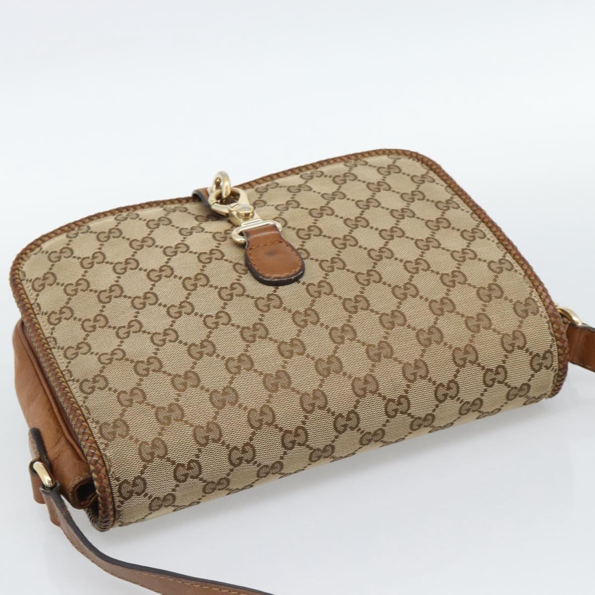 GUCCI GG Canvas Shoulder Bag Beige Gold 257024 Auth ka4943V - Jerrillo image 6