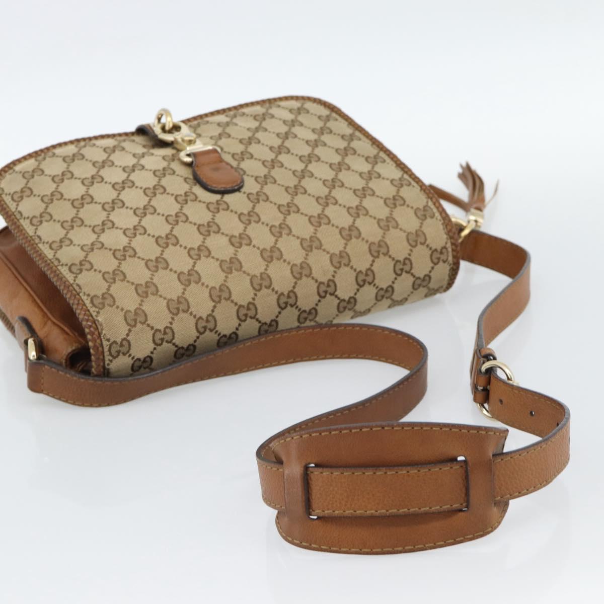GUCCI GG Canvas Shoulder Bag Beige Gold 257024 Auth ka4943V - Jerrillo image 7