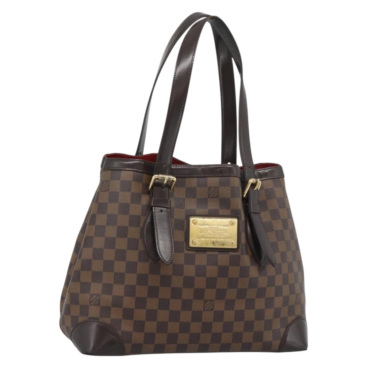 LOUIS VUITTON Damier Ebene Hampstead MM Tote Bag N51204 LV Auth ka4958 - Jerrillo