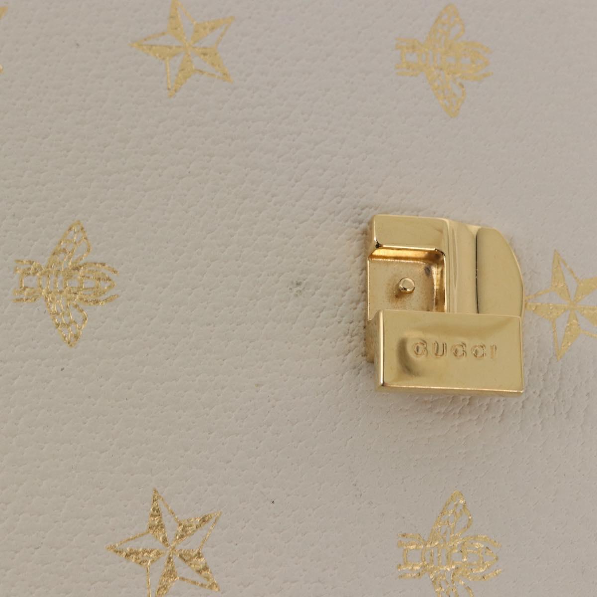 GUCCI Silvi Sherry Line Shoulder Bag Leather Ivory Gold 524405 Auth ka4983M - Jerrillo image 8