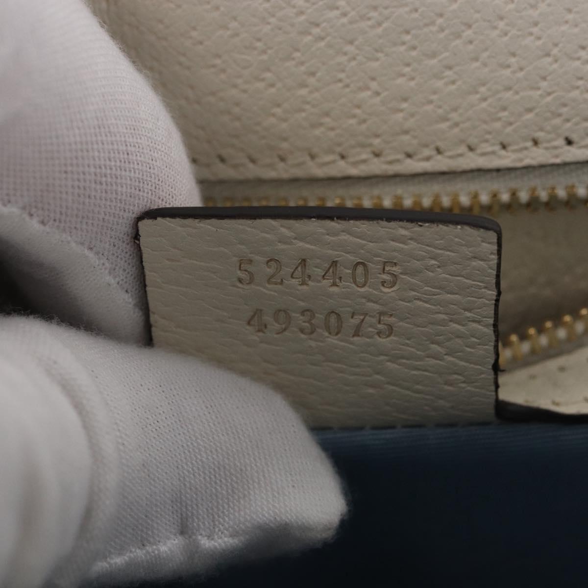 GUCCI Silvi Sherry Line Shoulder Bag Leather Ivory Gold 524405 Auth ka4983M - Jerrillo image 10