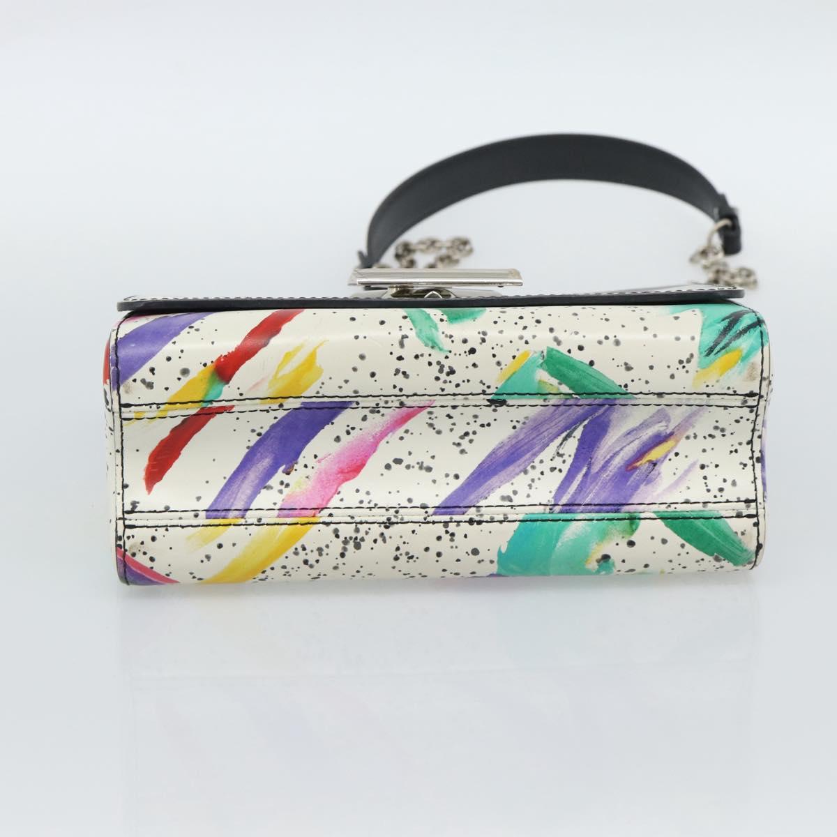LOUIS VUITTON Twist MM Shoulder Bag Leather White Silver M53857 LV Auth ka5071M - Jerrillo image 5
