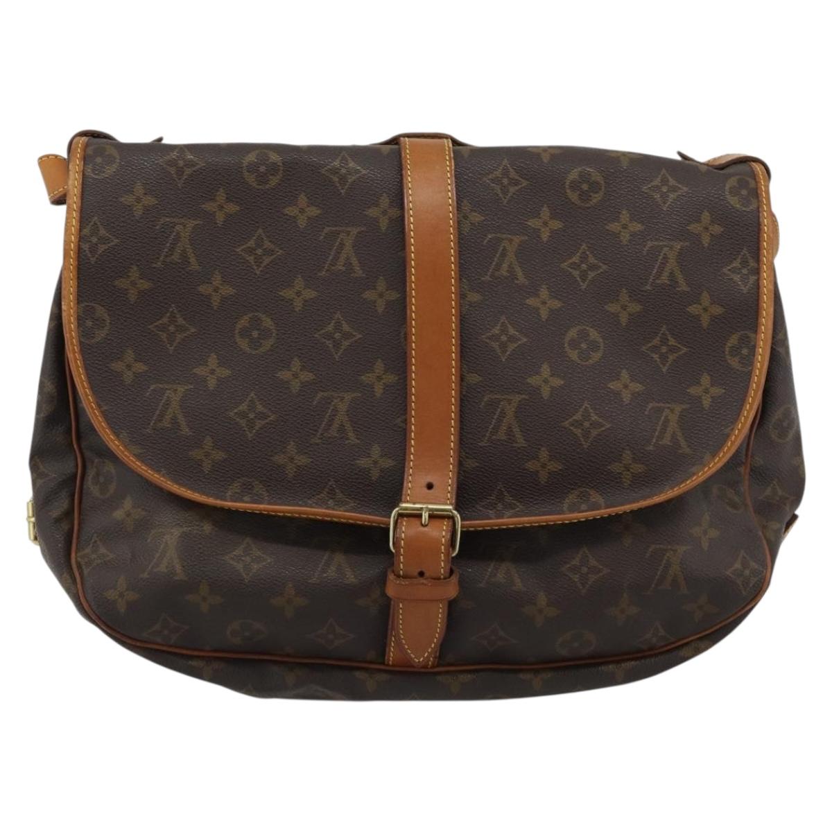 LOUIS VUITTON Monogram Saumur 35 Shoulder Bag M42254 LV Auth ka5161 - Jerrillo image 2