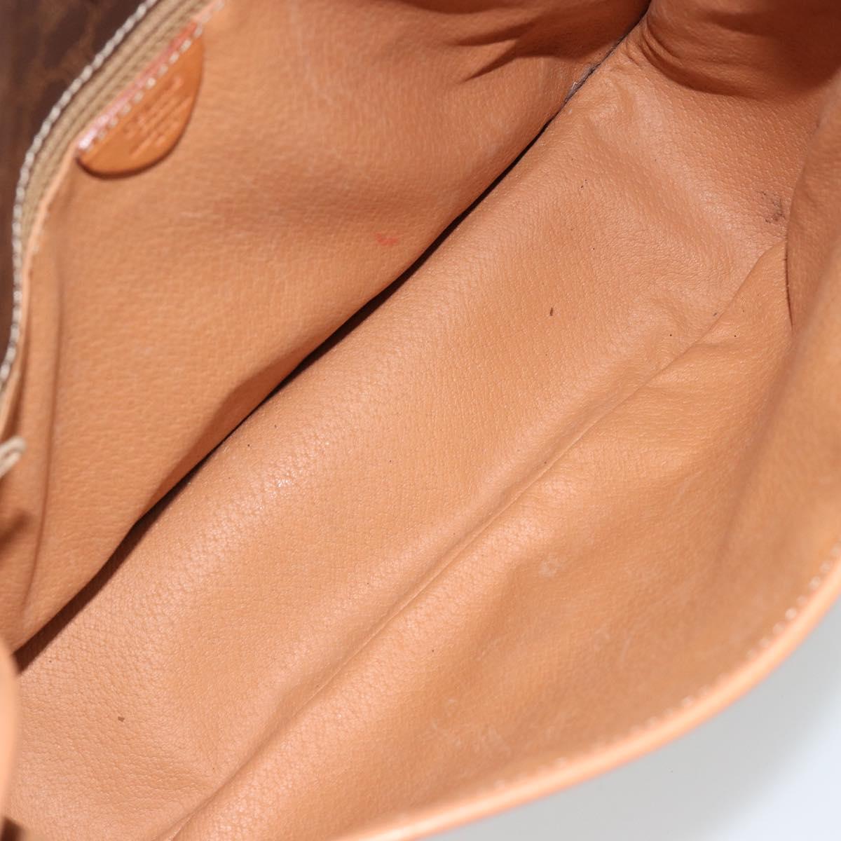 CELINE Macadam Shoulder Bag PVC Leather Brown Gold Auth ka5180A - Jerrillo image 10