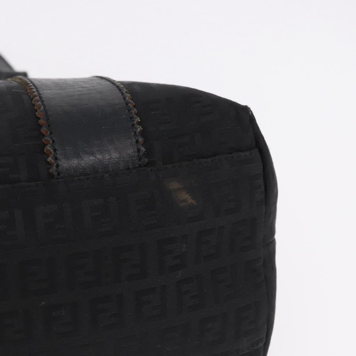 FENDI Zucchino Canvas Tote Bag Black Gold Auth ka5213 - Jerrillo image 10