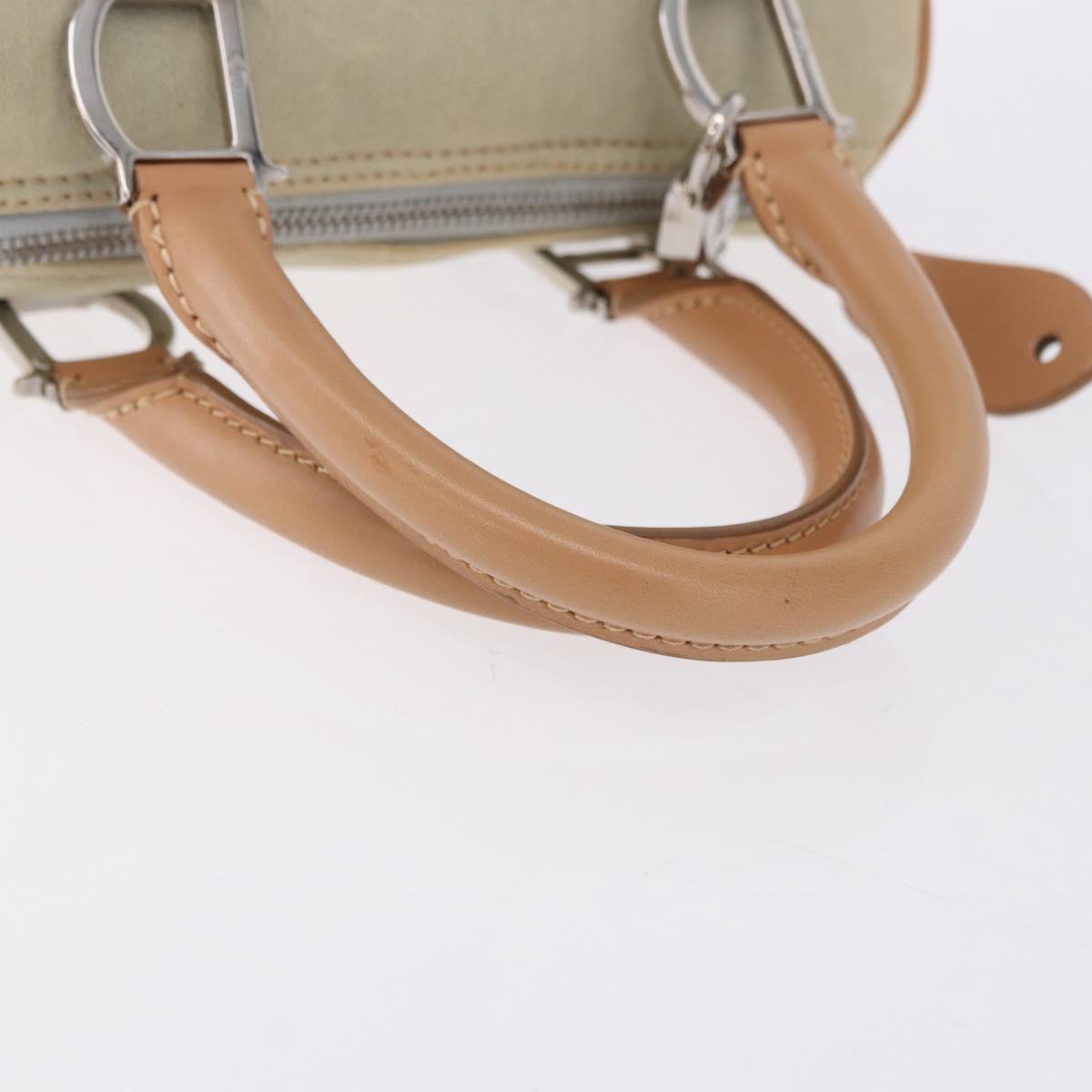 Christian Dior Hand Bag Canvas Beige Silver Auth ka5216A - Jerrillo image 7