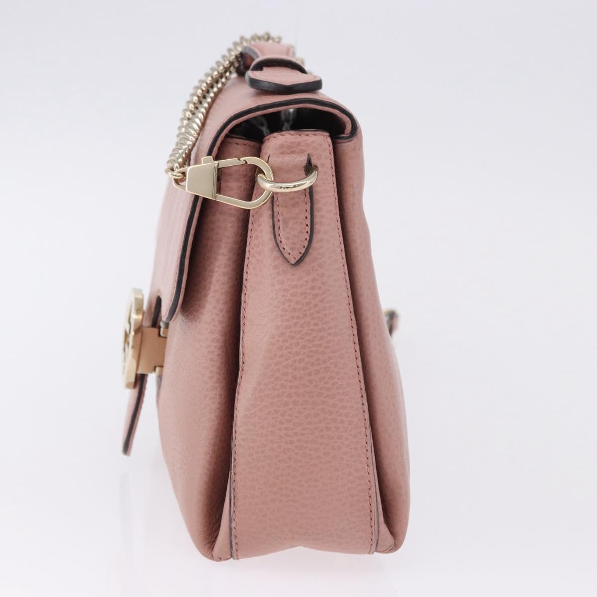 GUCCI Interlocking Hand Bag Leather 2way Outlet Pink Gold 510302 Auth ka5225 - Jerrillo image 4