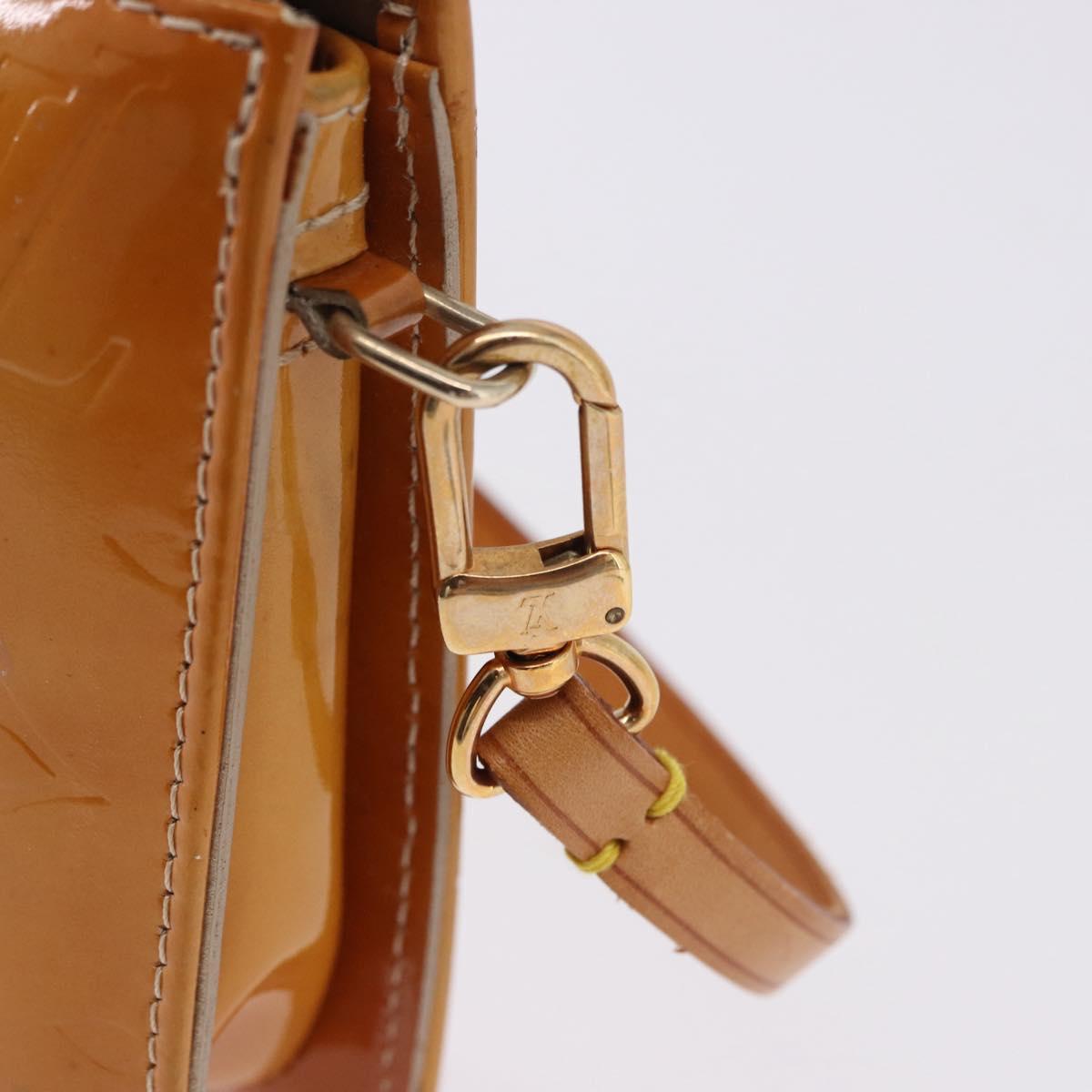 LOUIS VUITTON Monogram Vernis Lexington Pouch Beige M91010 LV Auth ka5244A - Jerrillo image 9