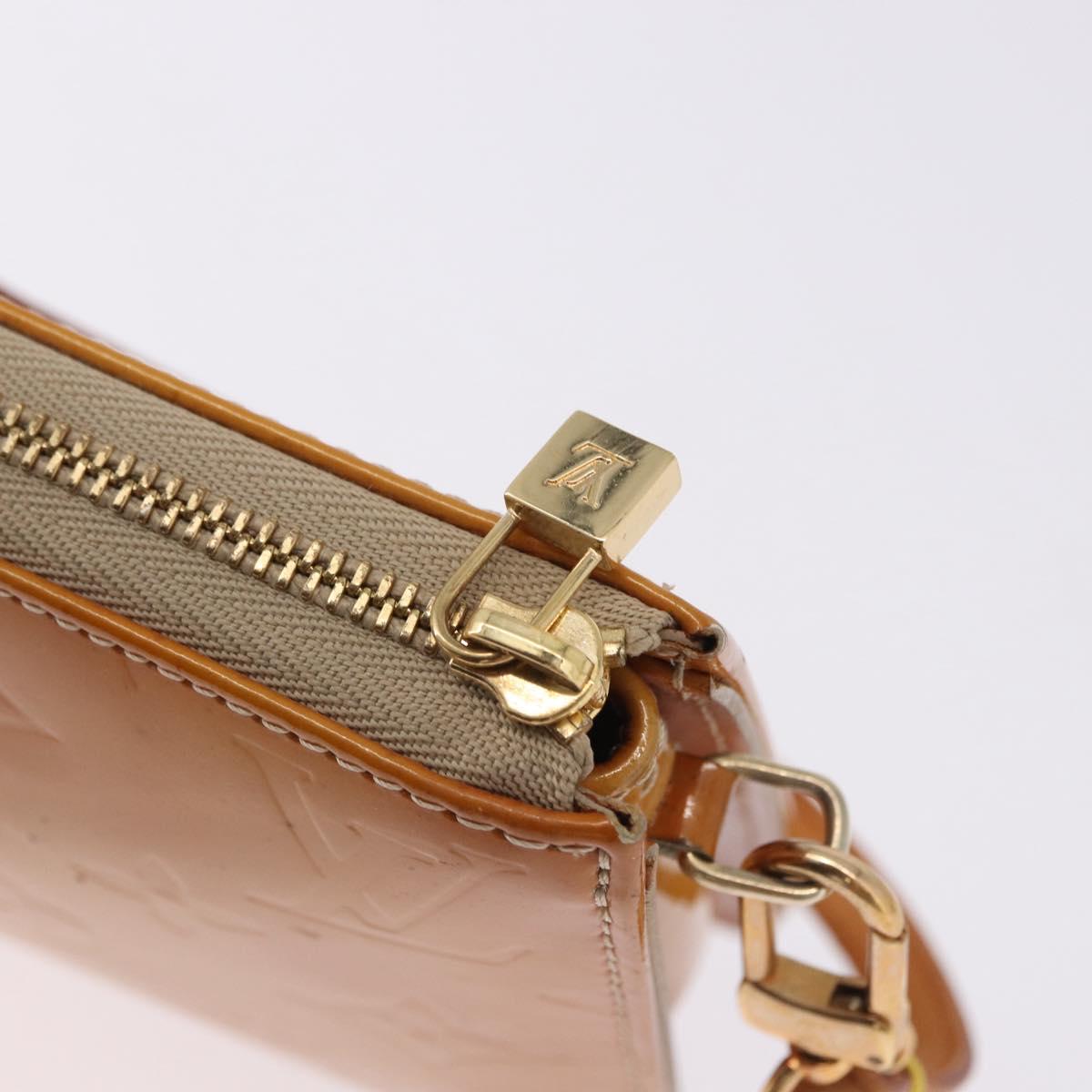 LOUIS VUITTON Monogram Vernis Lexington Pouch Beige M91010 LV Auth ka5244A - Jerrillo image 10