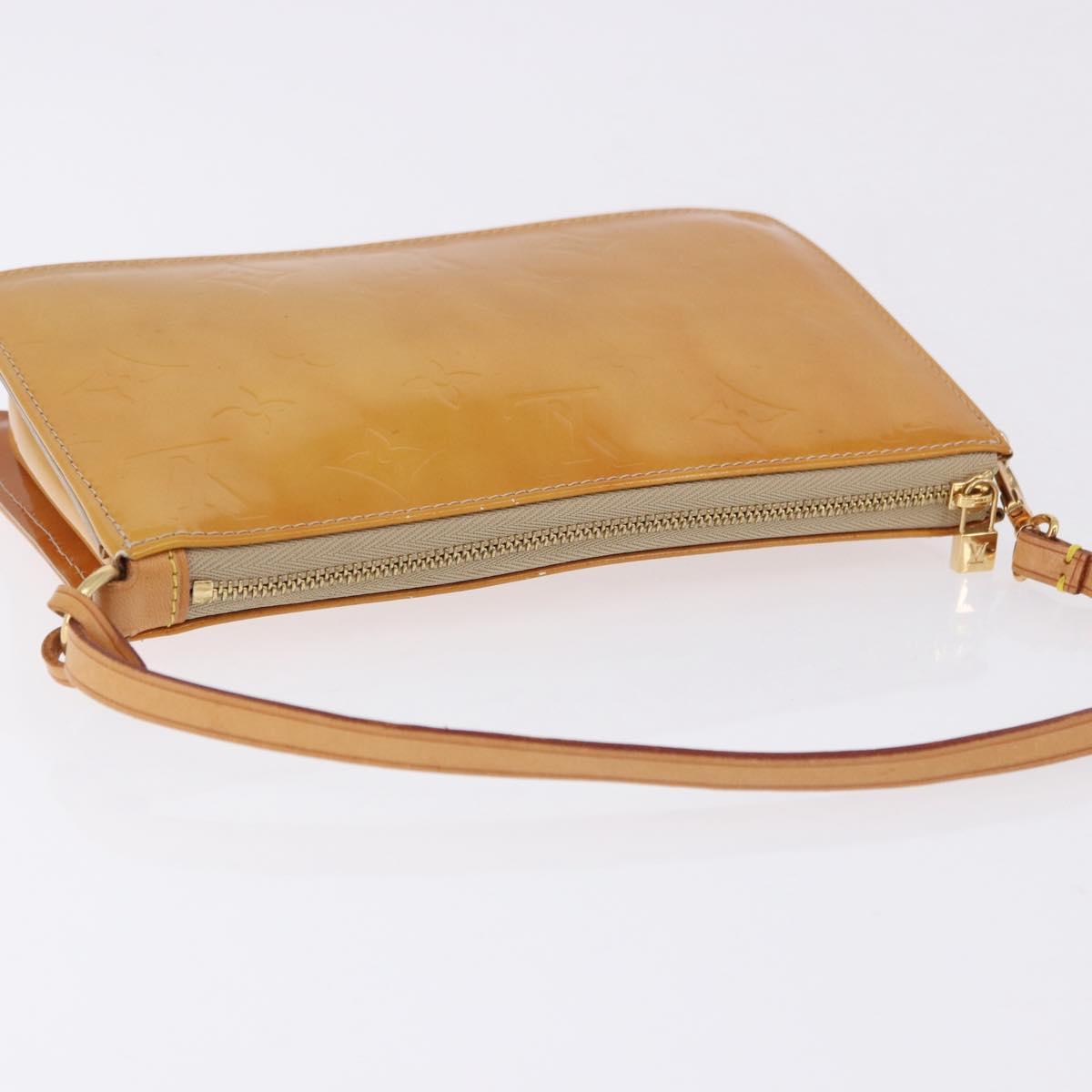 LOUIS VUITTON Monogram Vernis Lexington Pouch Beige M91010 LV Auth ka5244A - Jerrillo image 7