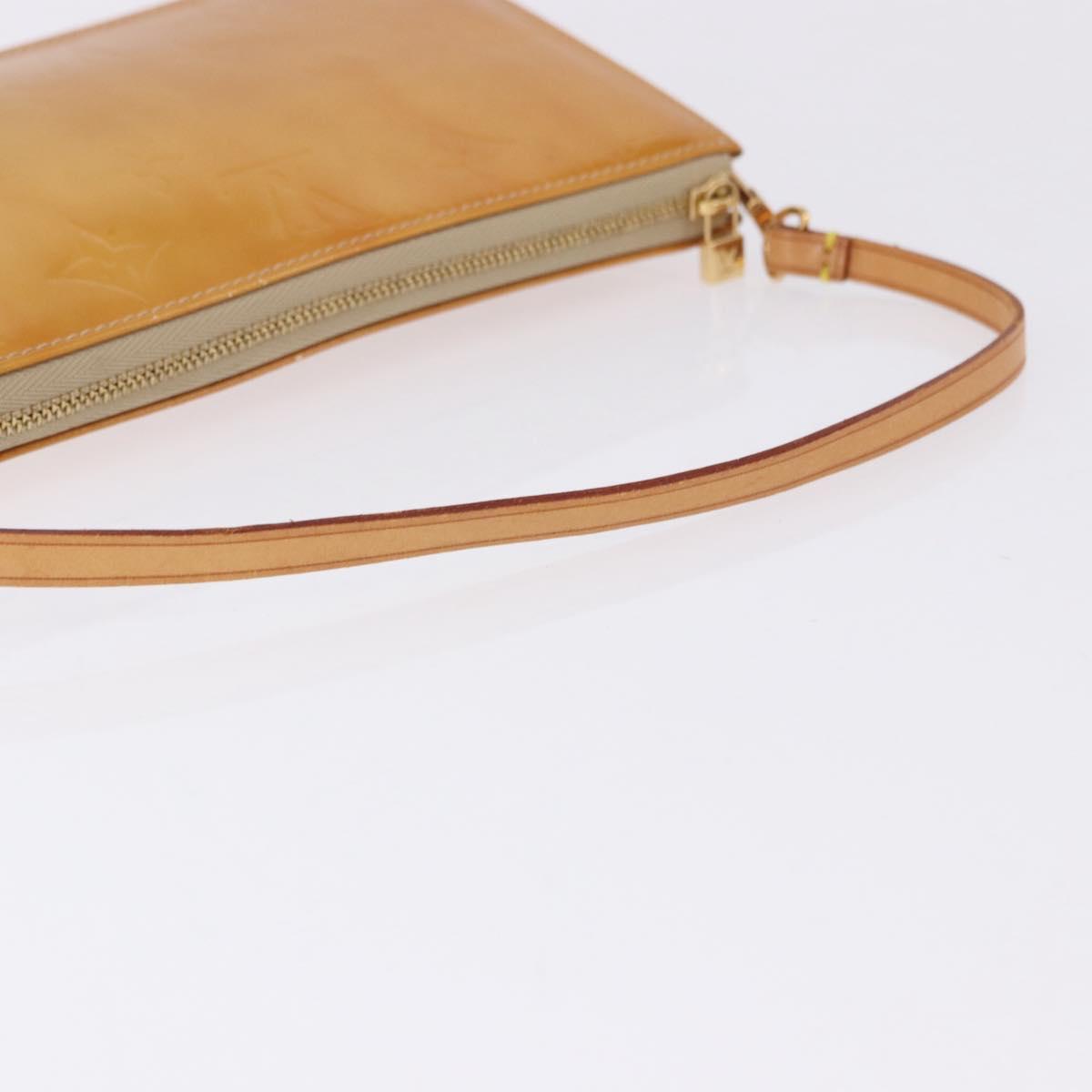 LOUIS VUITTON Monogram Vernis Lexington Pouch Beige M91010 LV Auth ka5244A - Jerrillo image 8