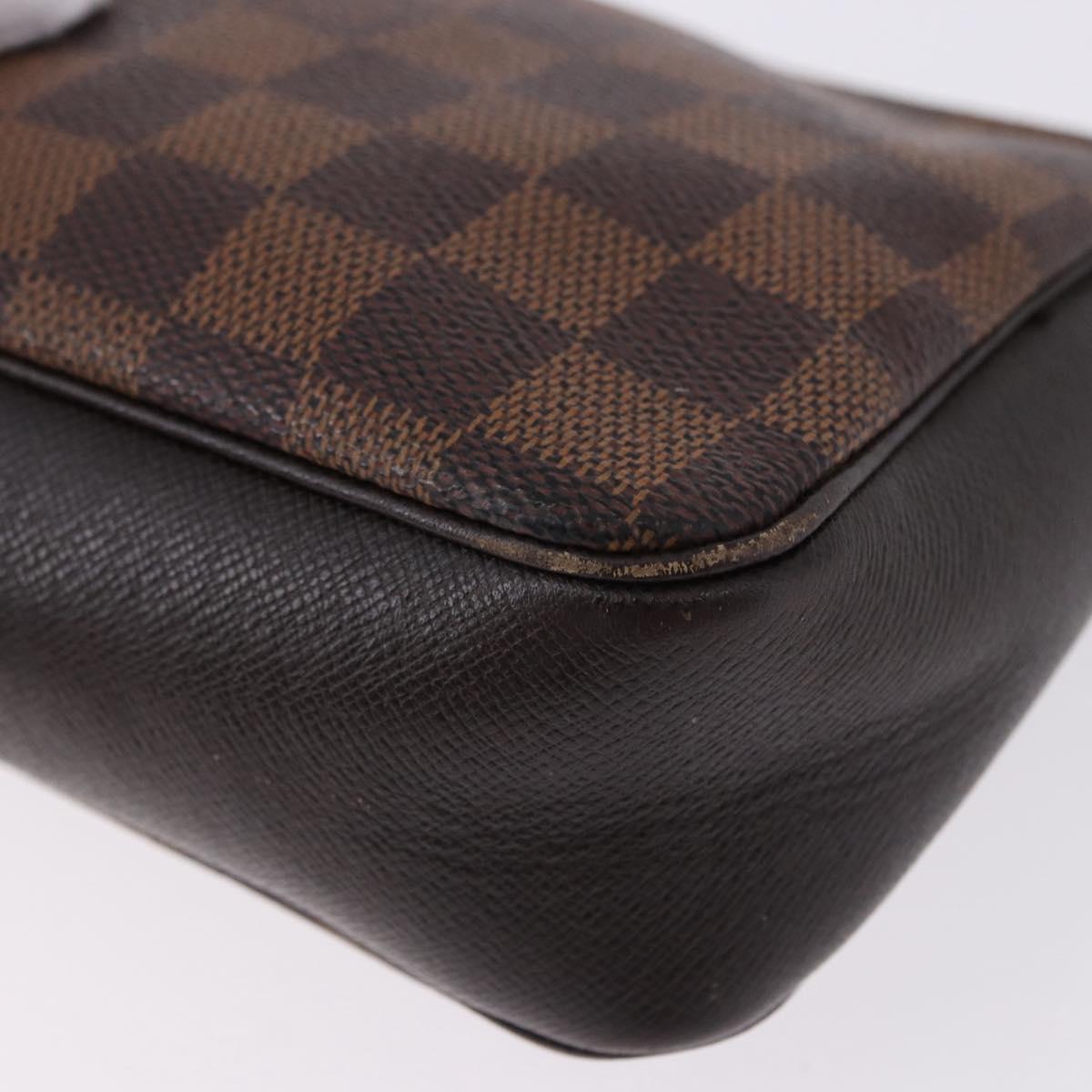 LOUIS VUITTON Damier Ebene Trousse Make Up Pouch N51982 LV Auth ka5246 - Jerrillo image 9