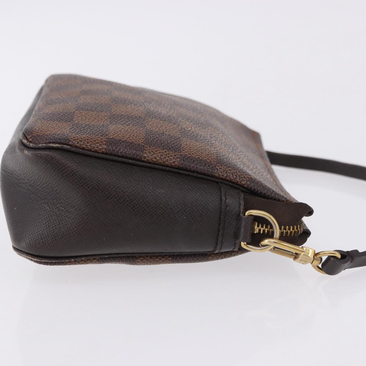 LOUIS VUITTON Damier Ebene Trousse Make Up Pouch N51982 LV Auth ka5246 - Jerrillo image 3