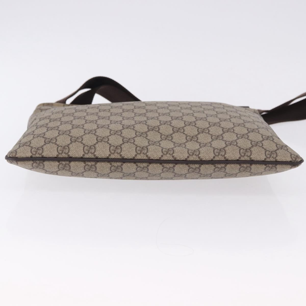 GUCCI GG Supreme Shoulder Bag PVC Beige Gold 201446 Auth ka5250 - Jerrillo image 6