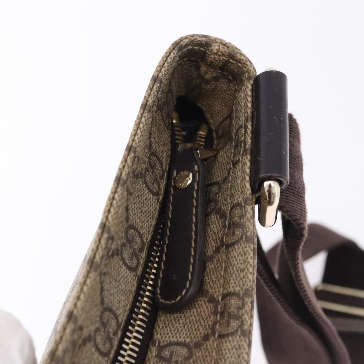 GUCCI GG Supreme Shoulder Bag PVC Beige Gold 201446 Auth ka5250 - Jerrillo image 10