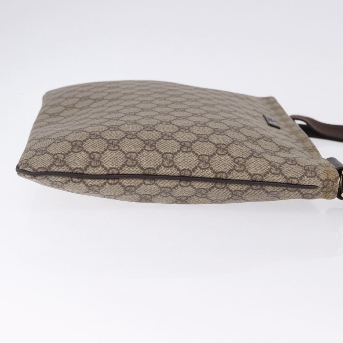 GUCCI GG Supreme Shoulder Bag PVC Beige Gold 201446 Auth ka5250 - Jerrillo image 4