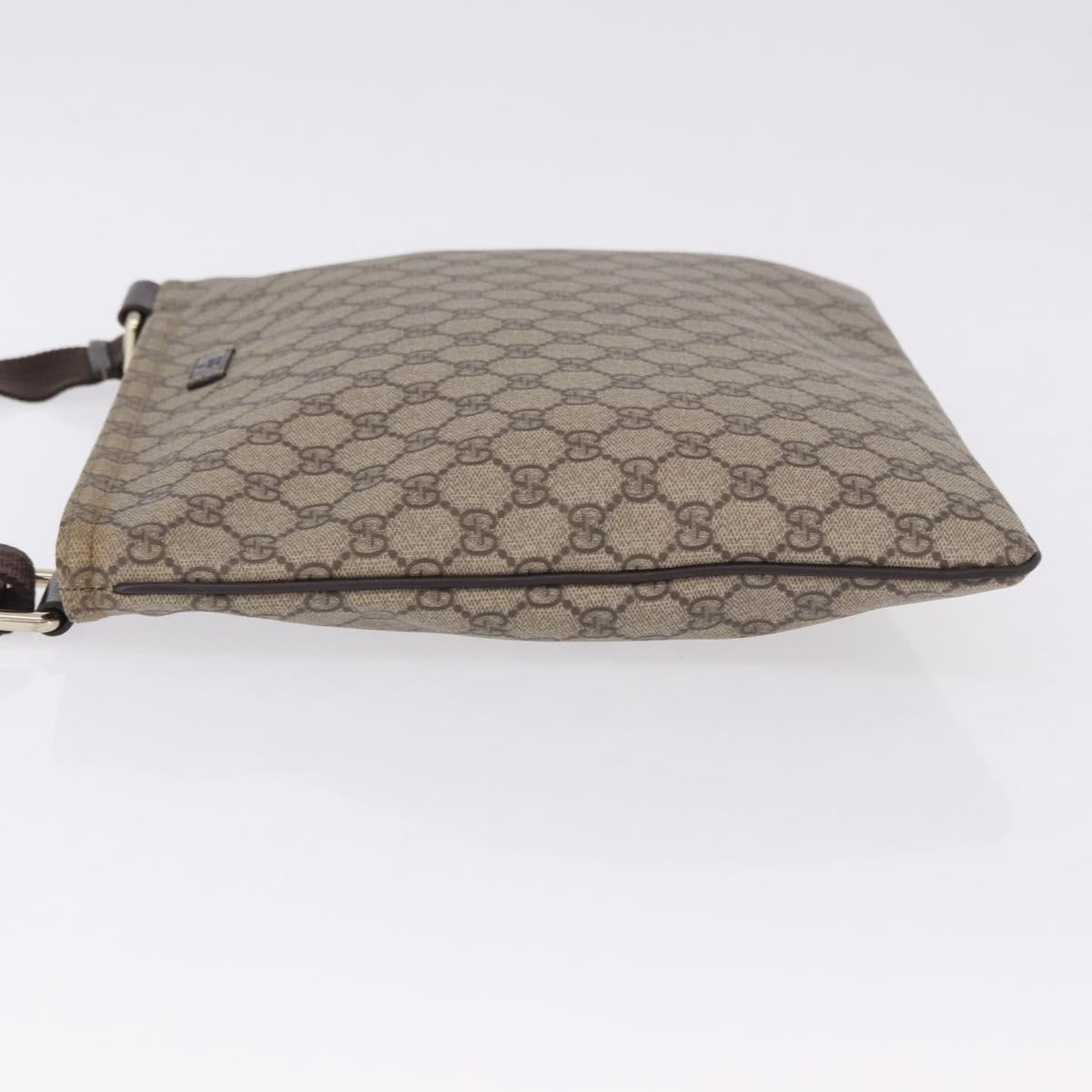 GUCCI GG Supreme Shoulder Bag PVC Beige Gold 201446 Auth ka5250 - Jerrillo image 5