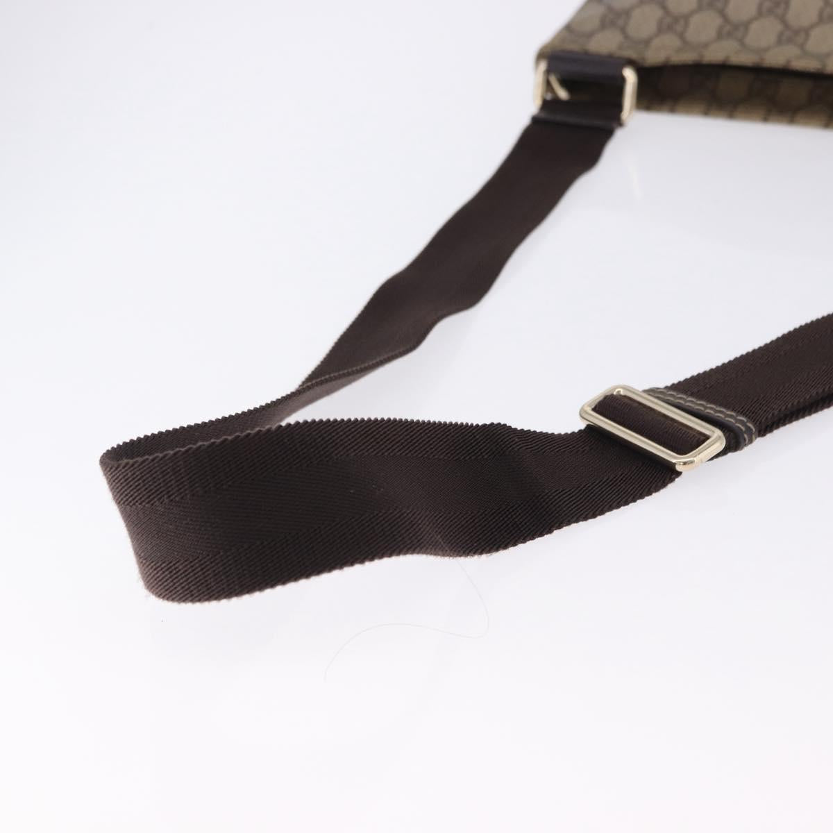 GUCCI GG Supreme Shoulder Bag PVC Beige Gold 201446 Auth ka5250 - Jerrillo image 8