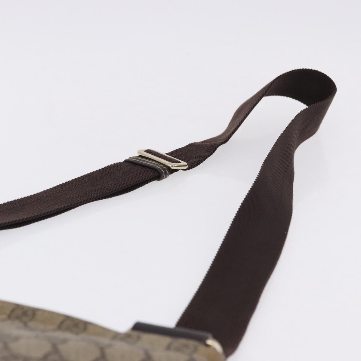 GUCCI GG Supreme Shoulder Bag PVC Beige Gold 201446 Auth ka5250 - Jerrillo image 9