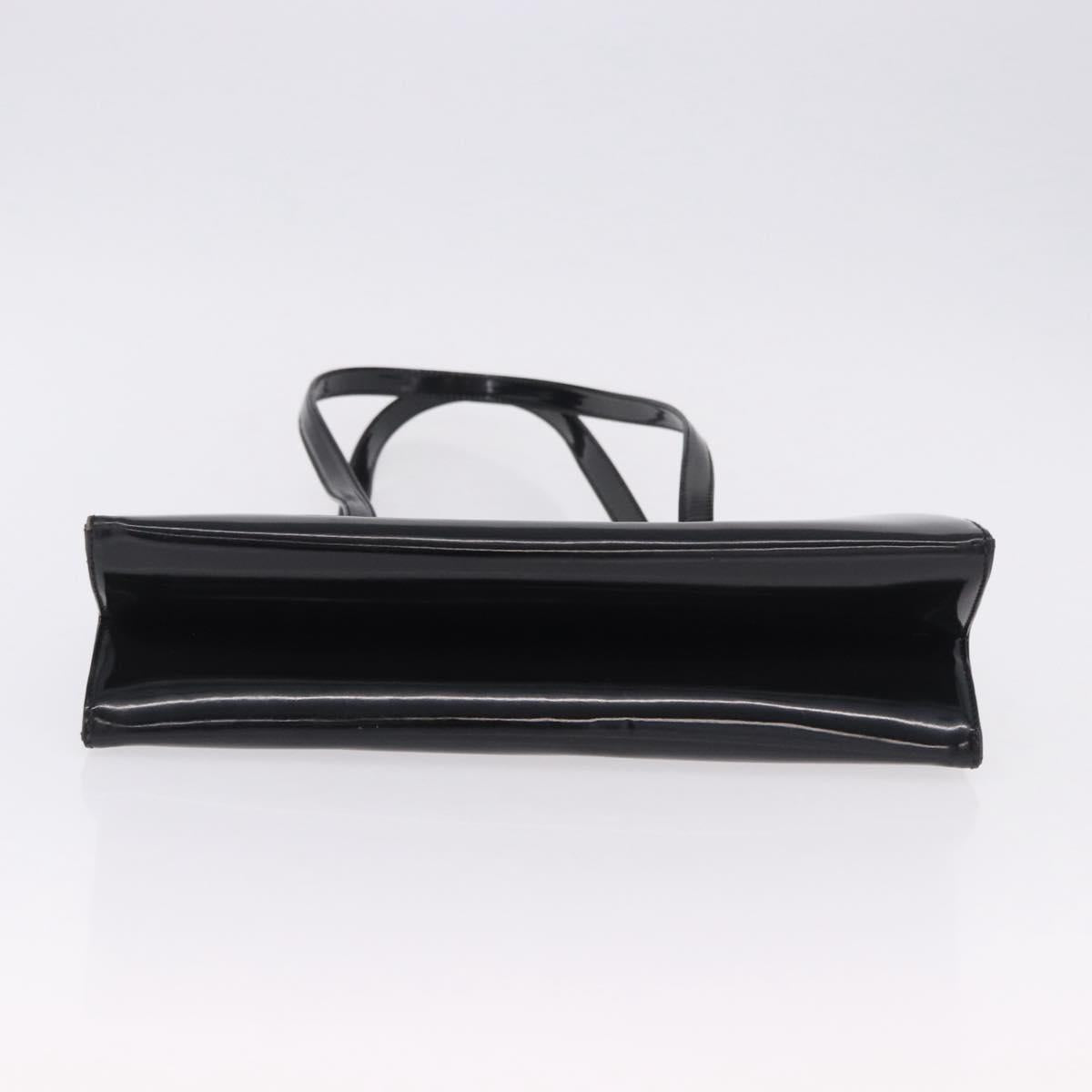 Salvatore Ferragamo Gancini Tote Bag Patent leather Black Gold Auth ka5291A - Jerrillo image 5