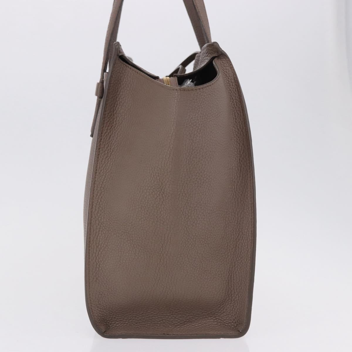 Salvatore Ferragamo Tote Bag Leather Beige Gold Auth ka5320A - Jerrillo image 5