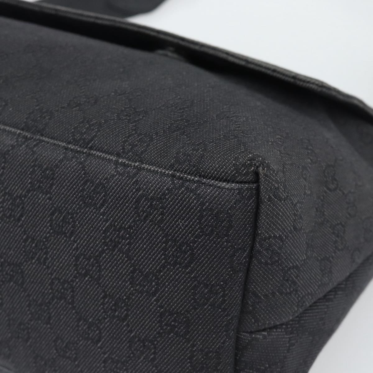 GUCCI GG Canvas Shoulder Bag Outlet Black Silver 272350 Auth ka5377 - Jerrillo image 10