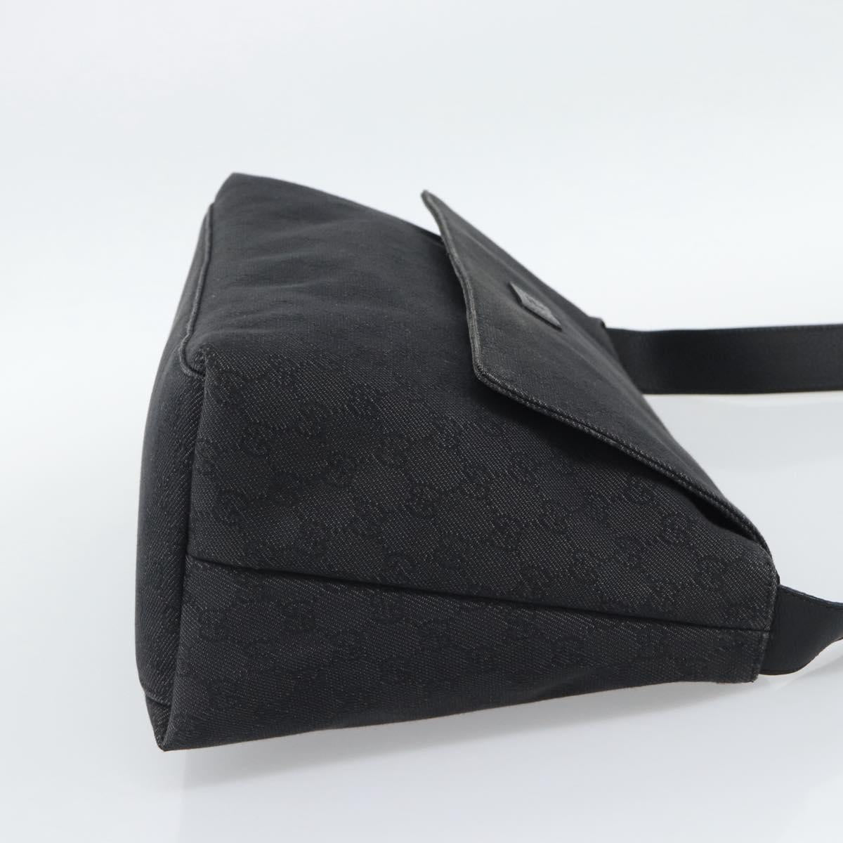 GUCCI GG Canvas Shoulder Bag Outlet Black Silver 272350 Auth ka5377 - Jerrillo image 5