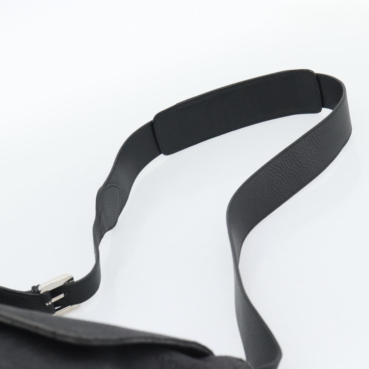 GUCCI GG Canvas Shoulder Bag Outlet Black Silver 272350 Auth ka5377 - Jerrillo image 8