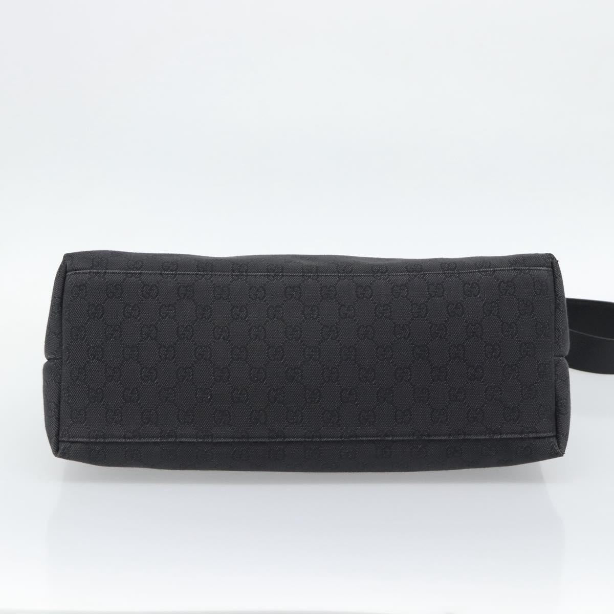 GUCCI GG Canvas Shoulder Bag Outlet Black Silver 272350 Auth ka5377 - Jerrillo image 9