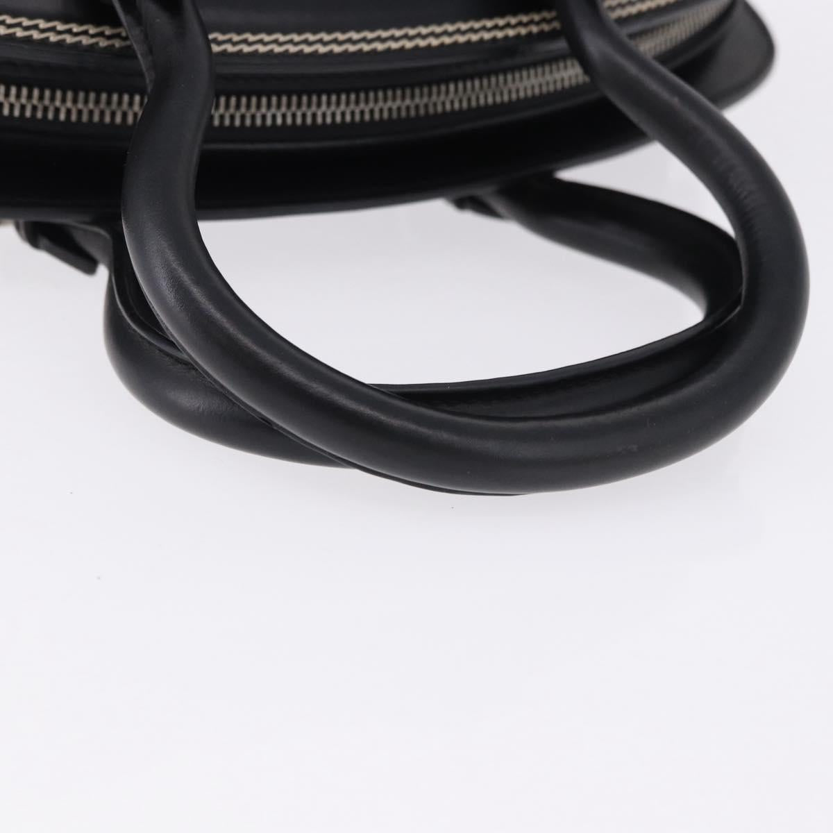 Christian Dior Hand Bag Leather Black Silver Auth ka5389M - Jerrillo image 7