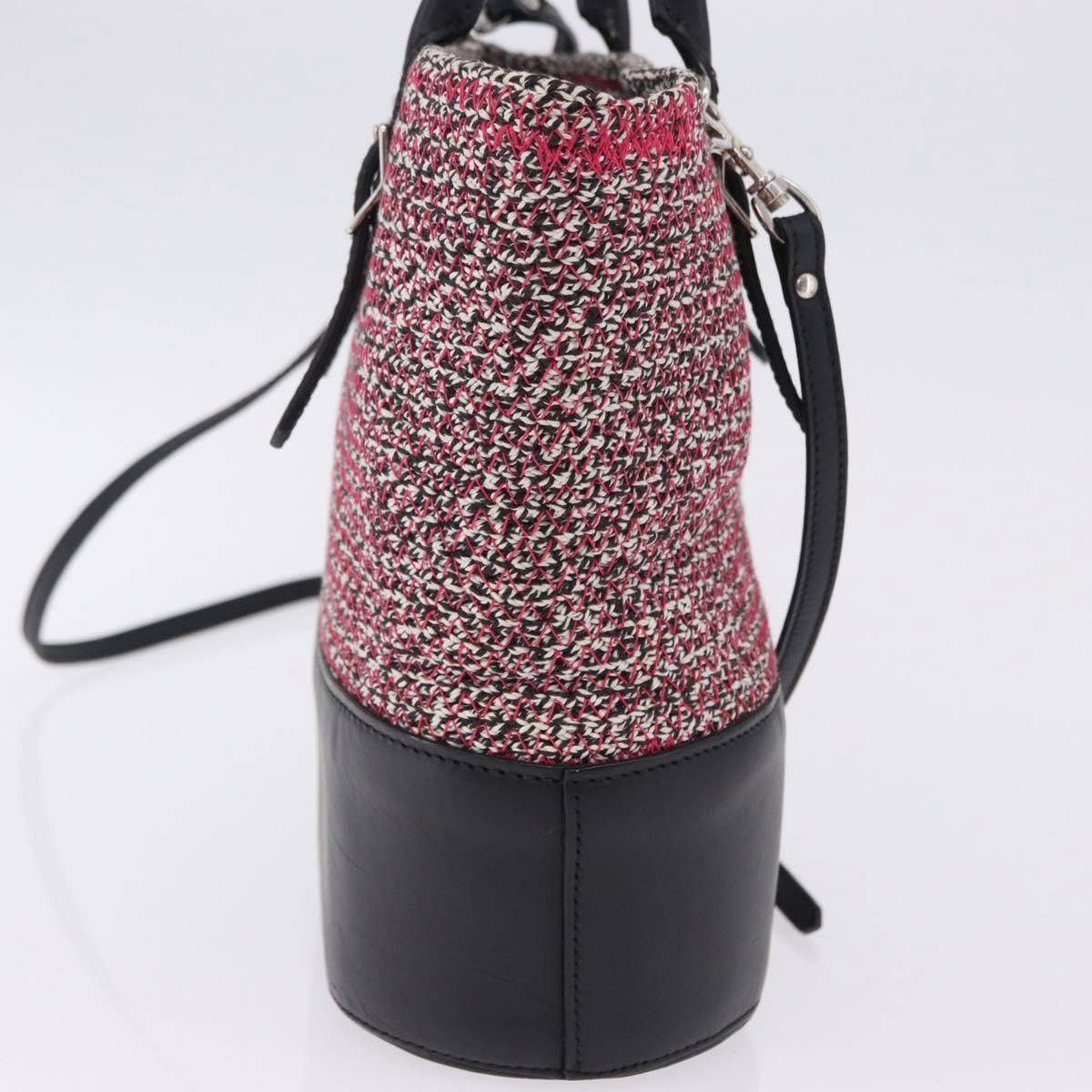 BALENCIAGA Hand Bag Canvas 2way Red Black 410790 Auth ka5418V - Jerrillo image 4