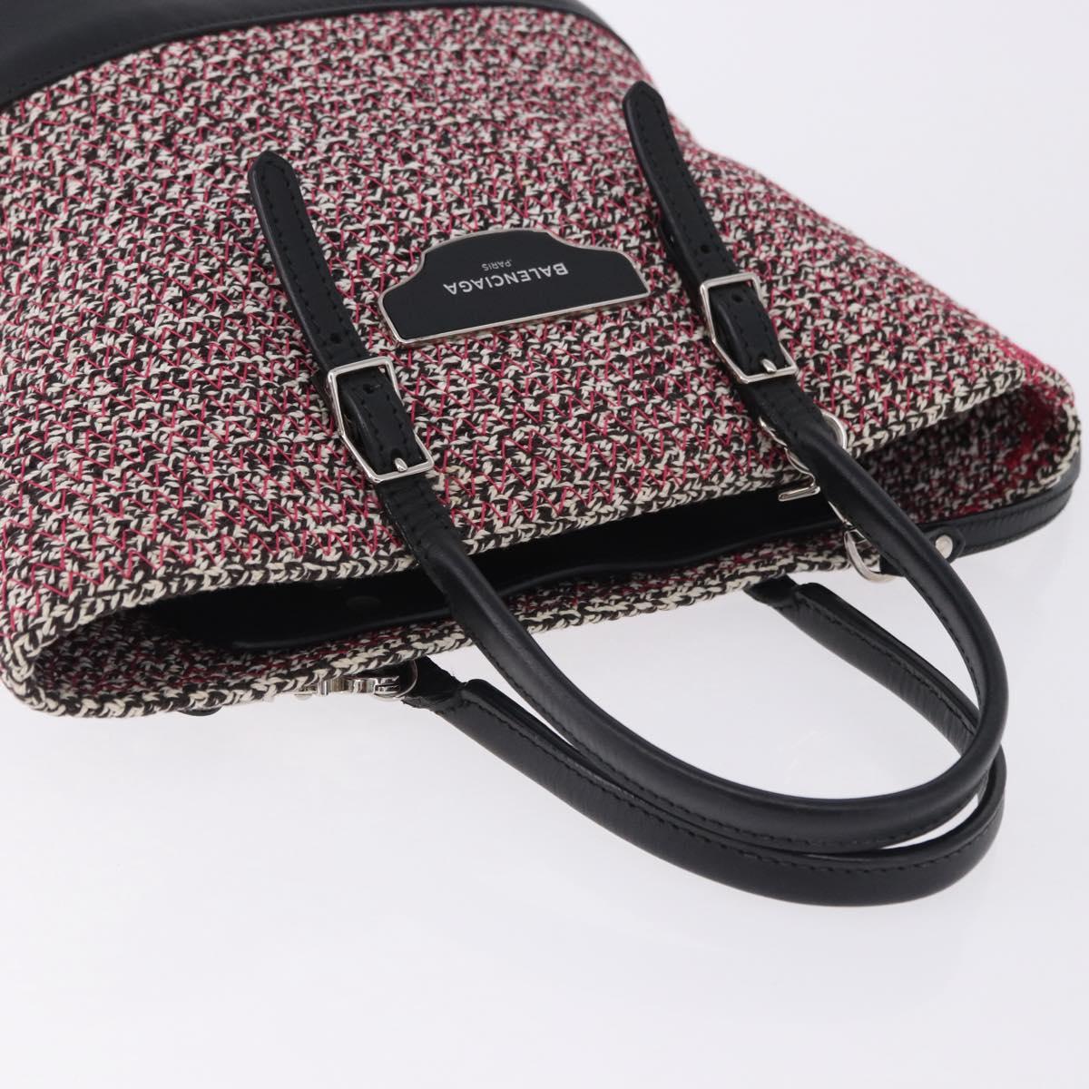 BALENCIAGA Hand Bag Canvas 2way Red Black 410790 Auth ka5418V - Jerrillo image 6