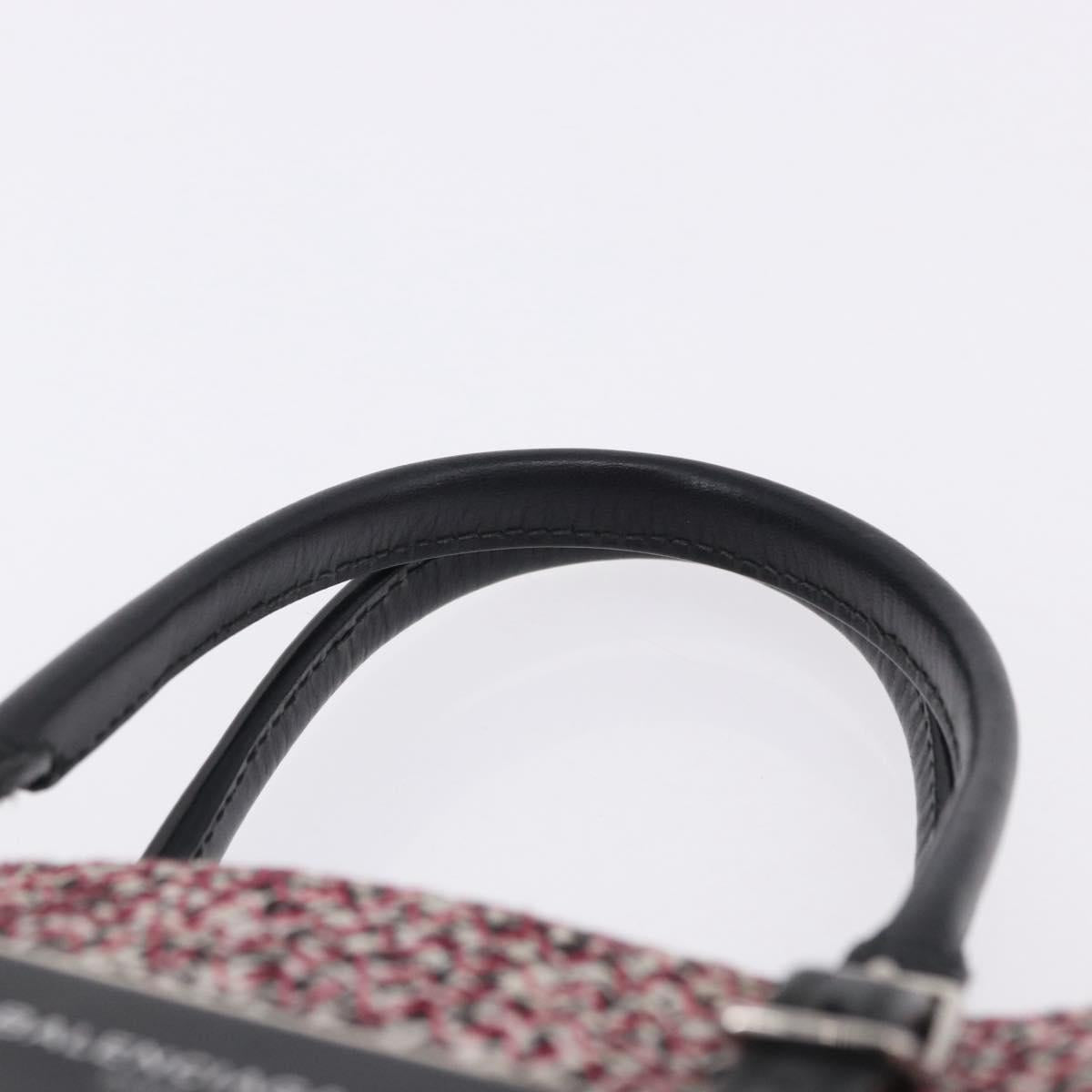 BALENCIAGA Hand Bag Canvas 2way Red Black 410790 Auth ka5418V - Jerrillo image 8