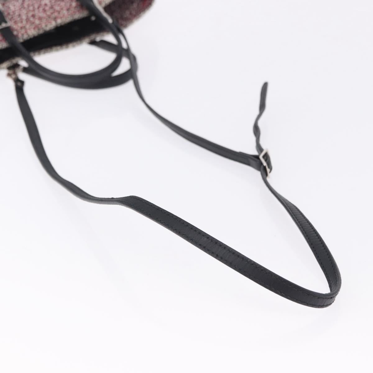 BALENCIAGA Hand Bag Canvas 2way Red Black 410790 Auth ka5418V - Jerrillo image 9