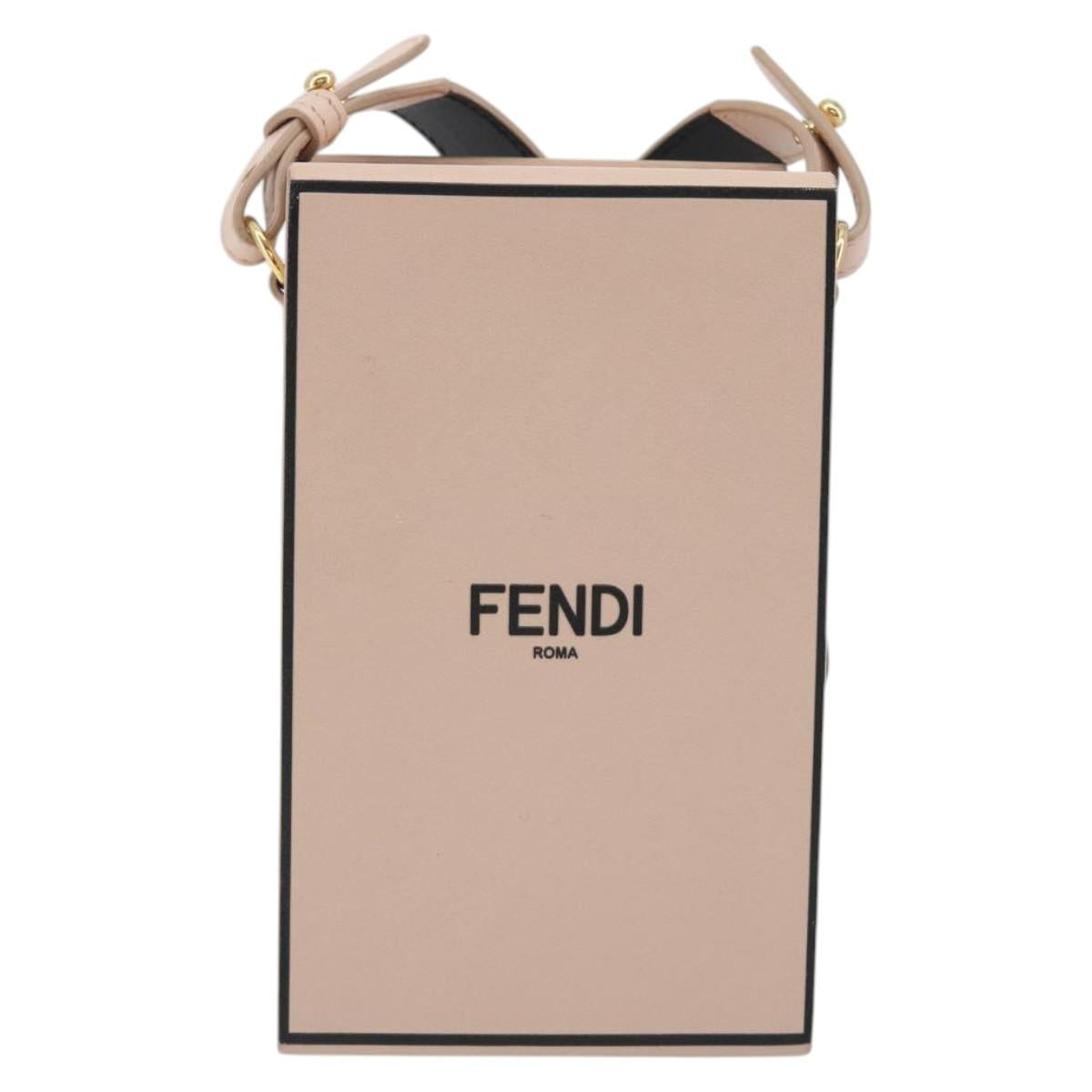 FENDI Shoulder Pouch Leather Pink Gold Tone 8BT339 Auth ka5513A - Jerrillo image 2