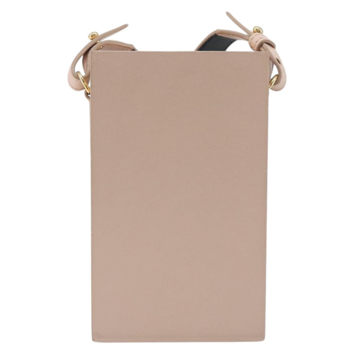 FENDI Shoulder Pouch Leather Pink Gold Tone 8BT339 Auth ka5513A - Jerrillo image 3