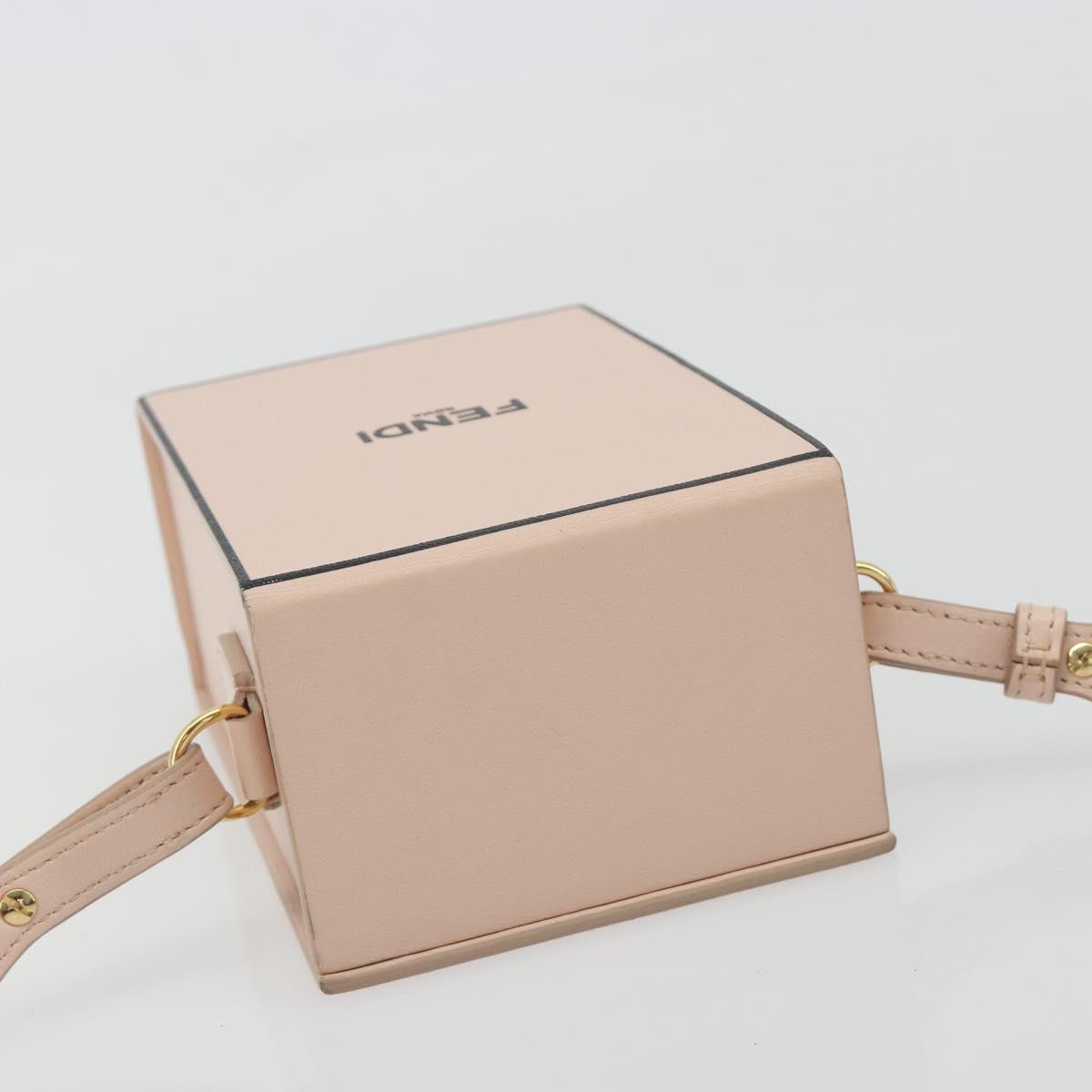 FENDI Shoulder Pouch Leather Pink Gold Tone 8BT339 Auth ka5513A - Jerrillo image 6