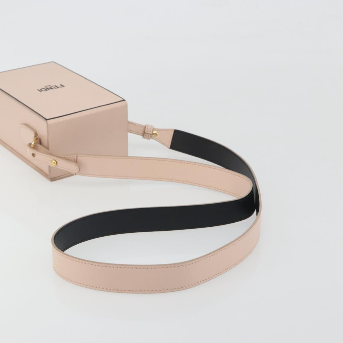 FENDI Shoulder Pouch Leather Pink Gold Tone 8BT339 Auth ka5513A - Jerrillo image 7