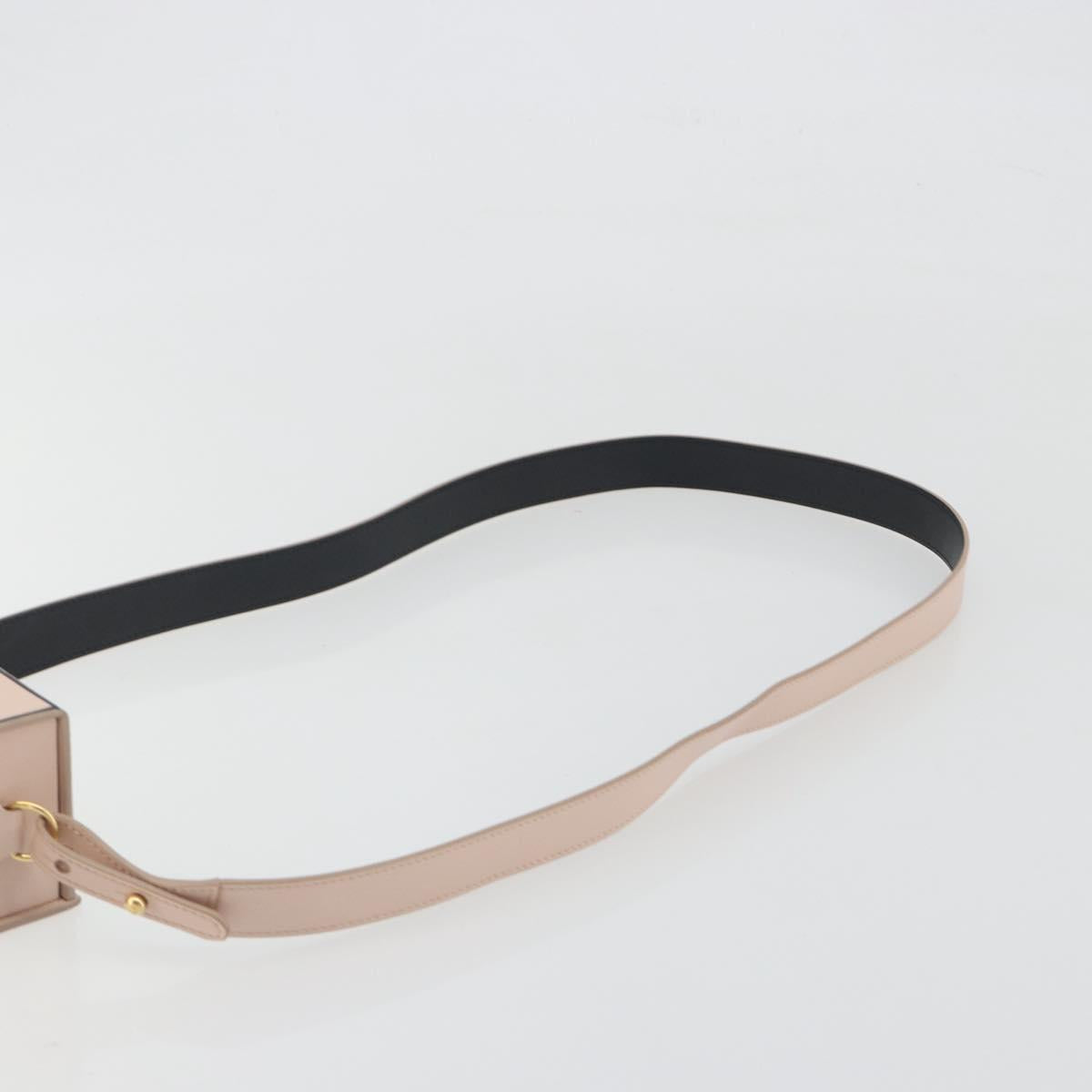 FENDI Shoulder Pouch Leather Pink Gold Tone 8BT339 Auth ka5513A - Jerrillo image 8